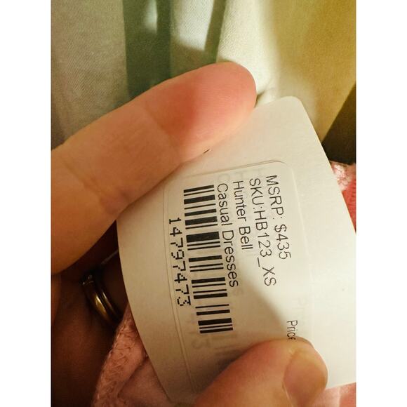 HUNTER BELL Multicolored Floral Rita Gradient Empire Waist Flowy Midi Dress XS - Picture 12 of 13